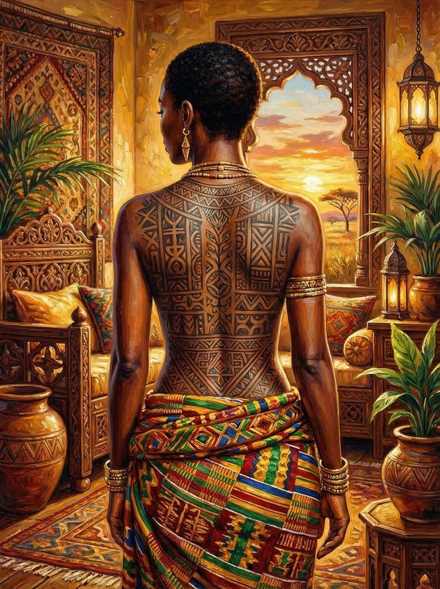 African Geometric Tattoo Savanna (120 Colours)