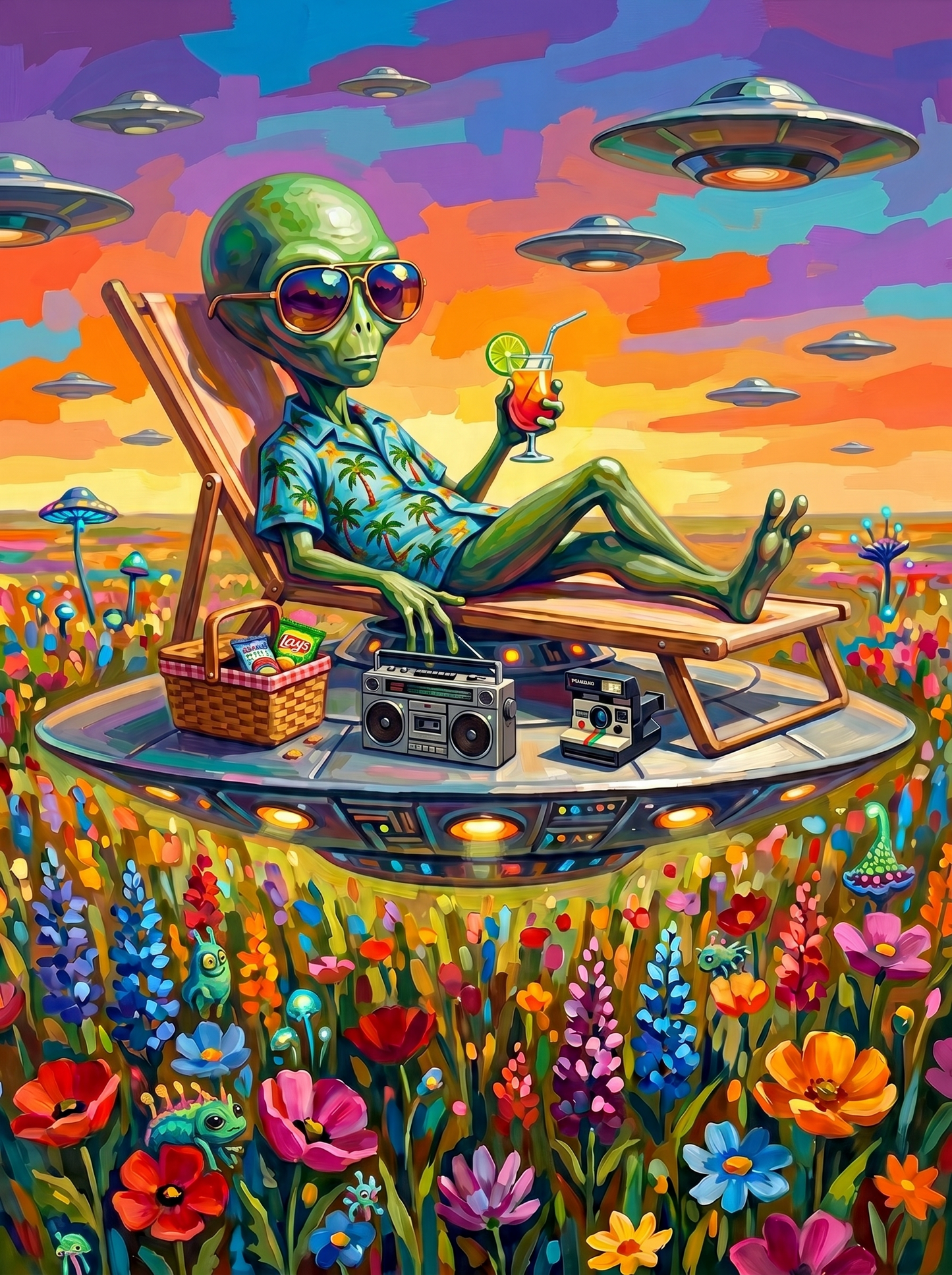 Alien Sunbed Cocktail Ufo (120 Colours)