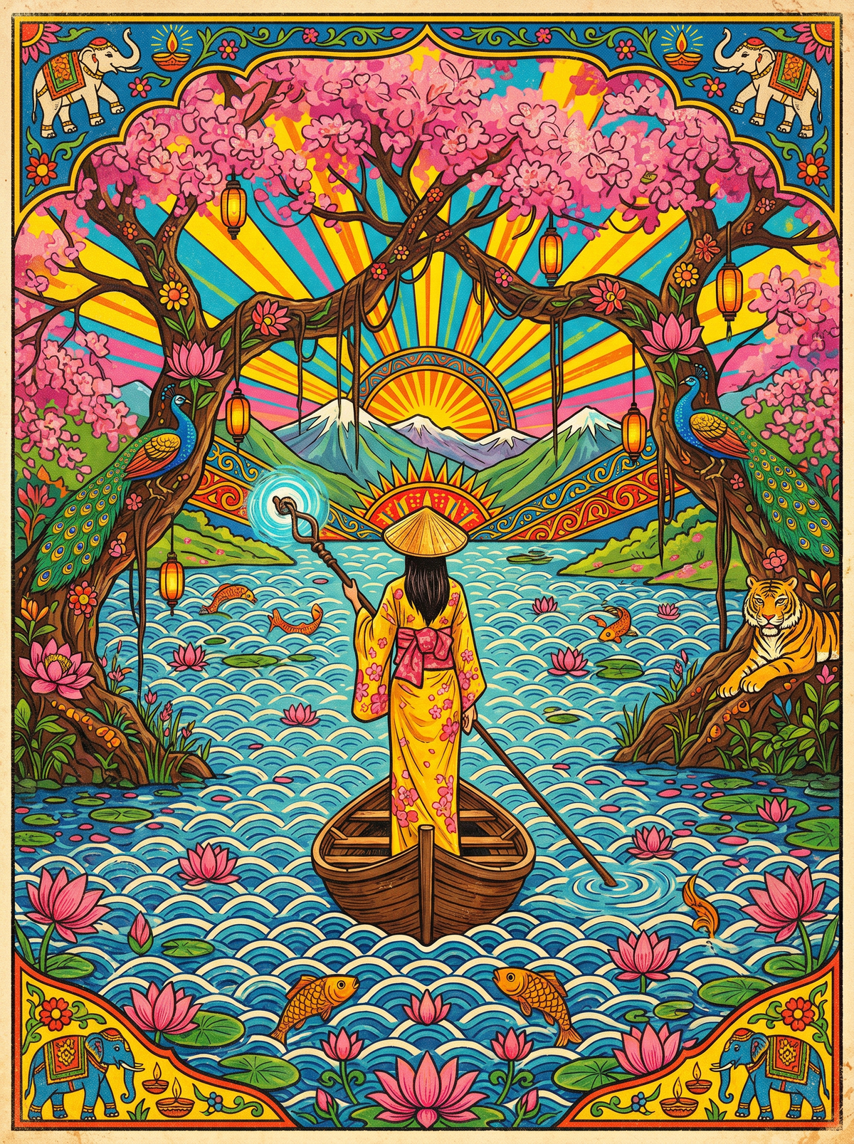 Cherry Blossom Archway (120 Colours)