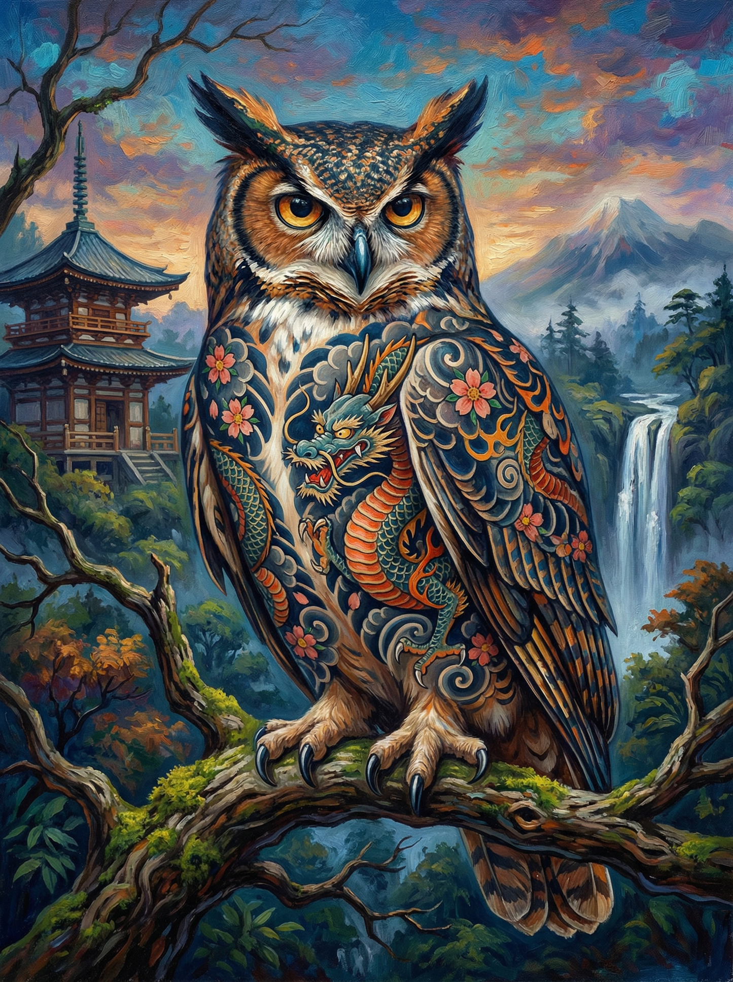 The Dragon Owl (80 Colours)