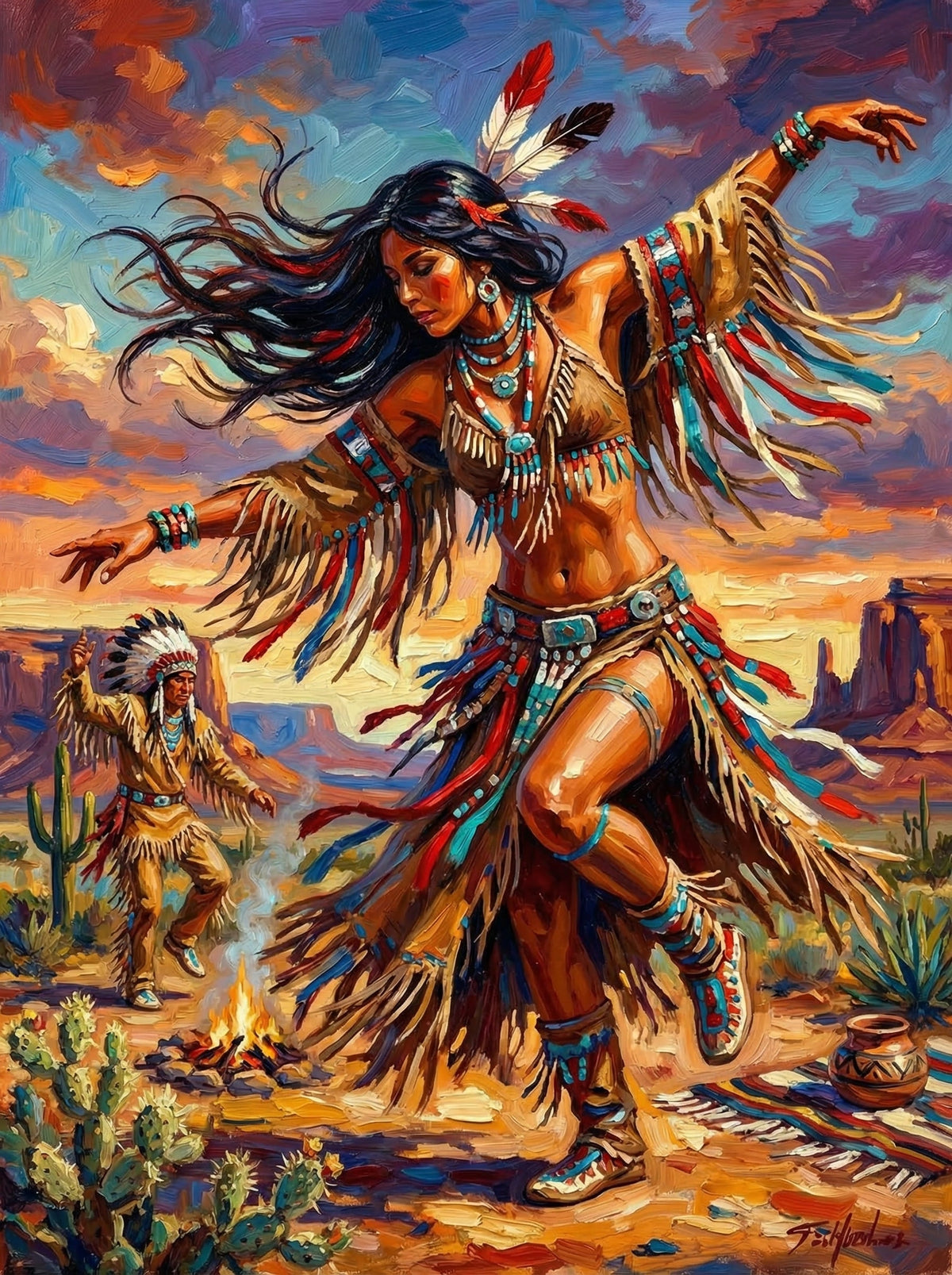 Desert Dancer Indian Woman (80 Colours)