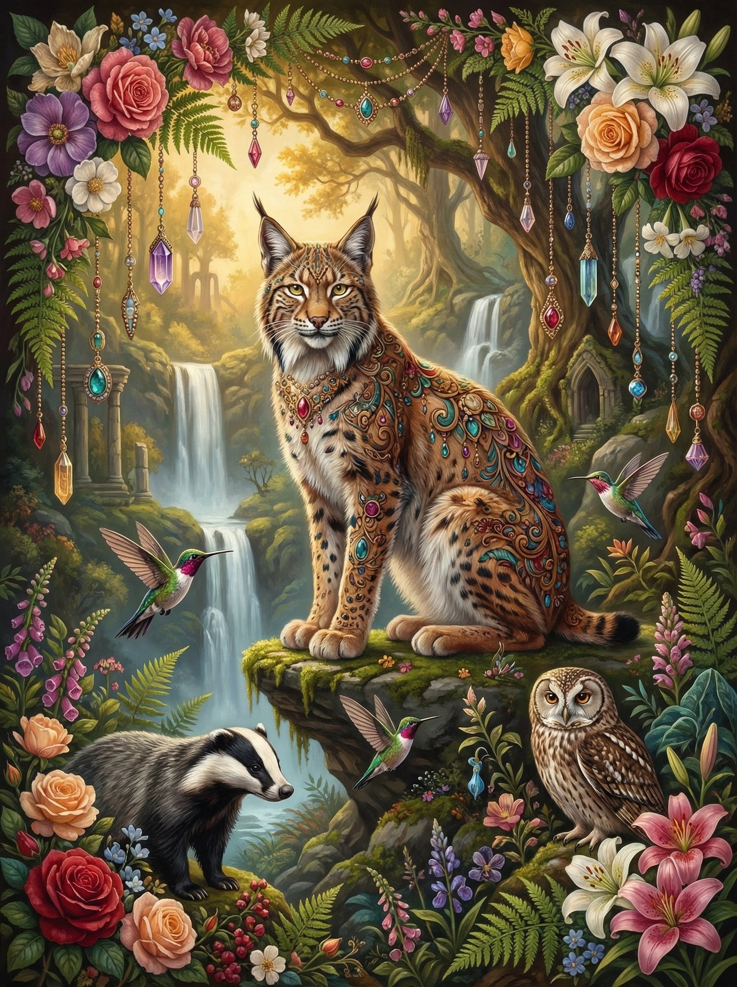 Enchanted Lynx Waterfall (120 Colours)