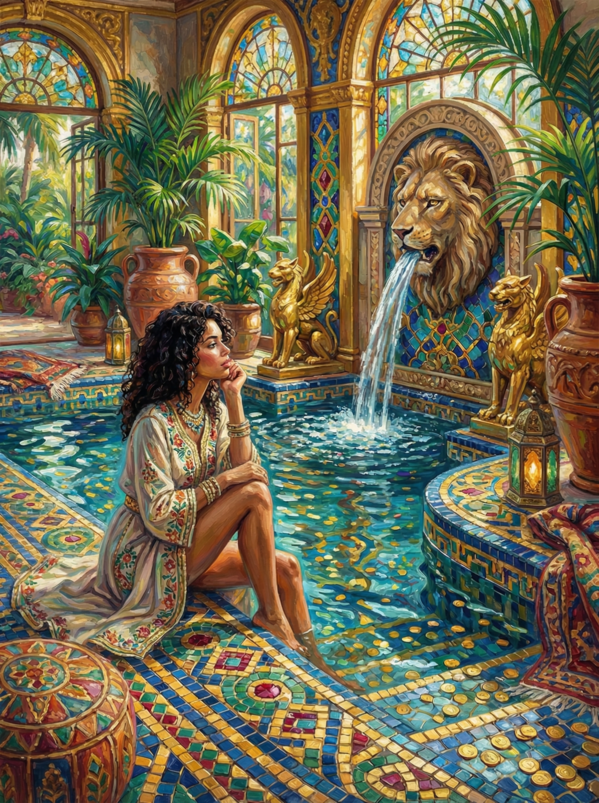 Exotic Palace Garden Woman (80 Colours)