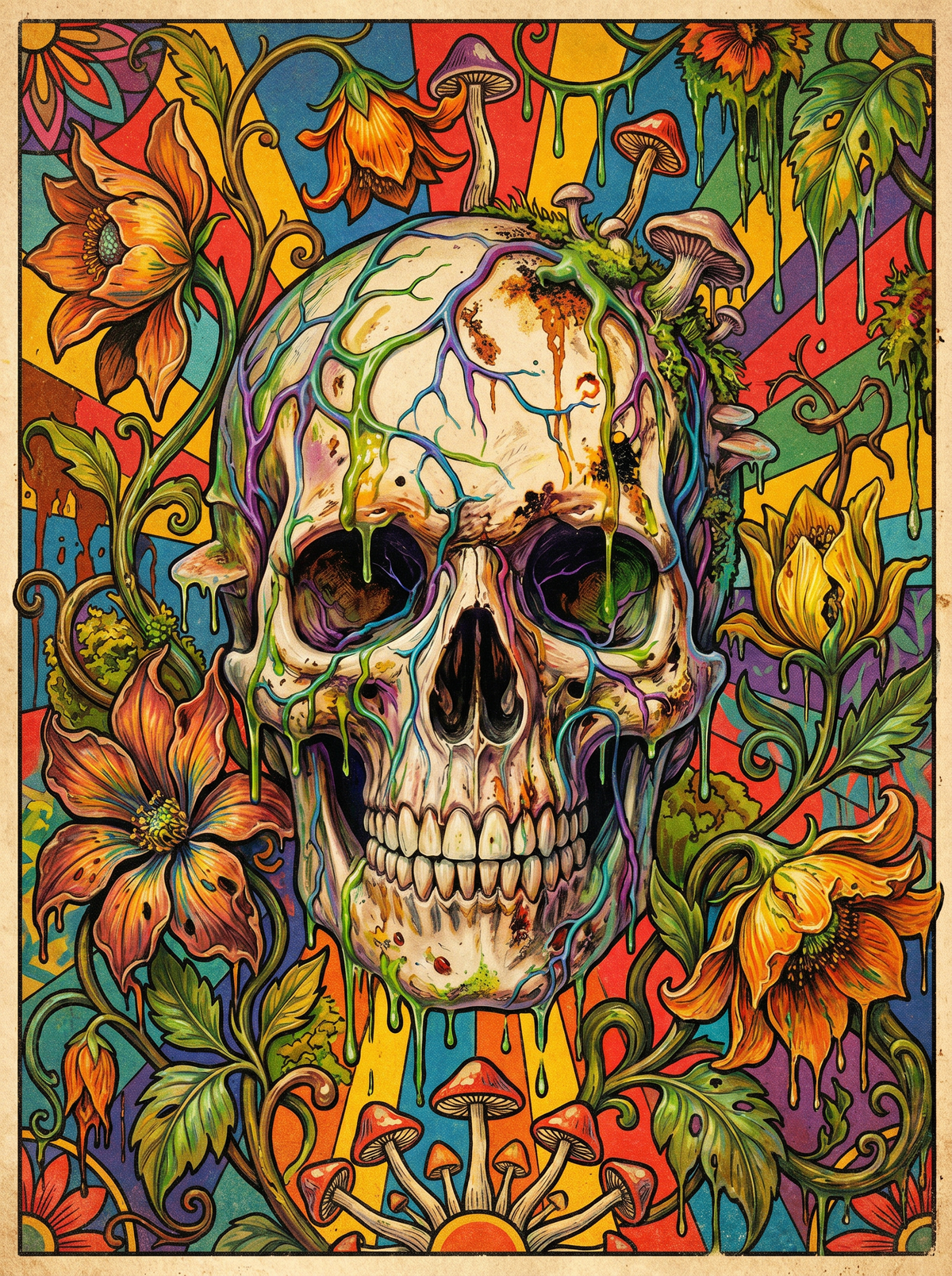 Floral Skull Blossoms (120 Colours)