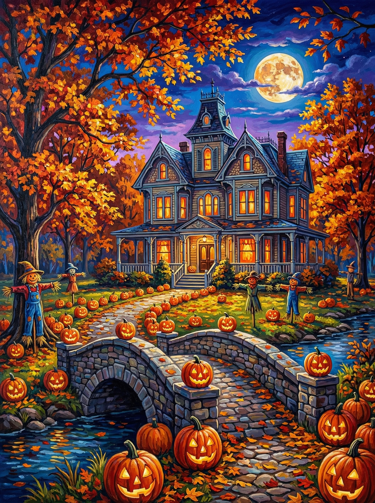 Haunted House Halloween (80 Colours)