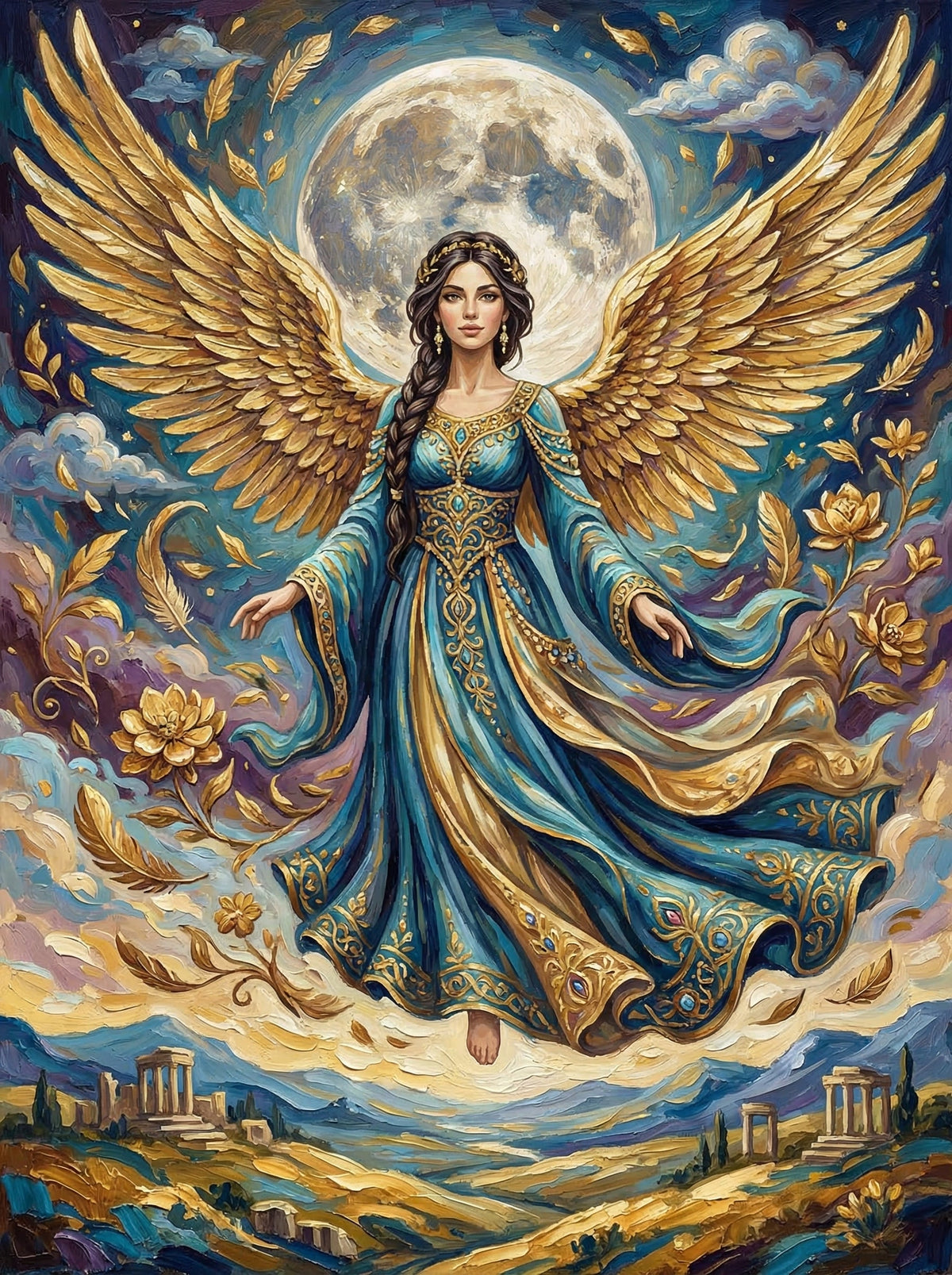Heavenly Angel With Moonlight (80 Colours)