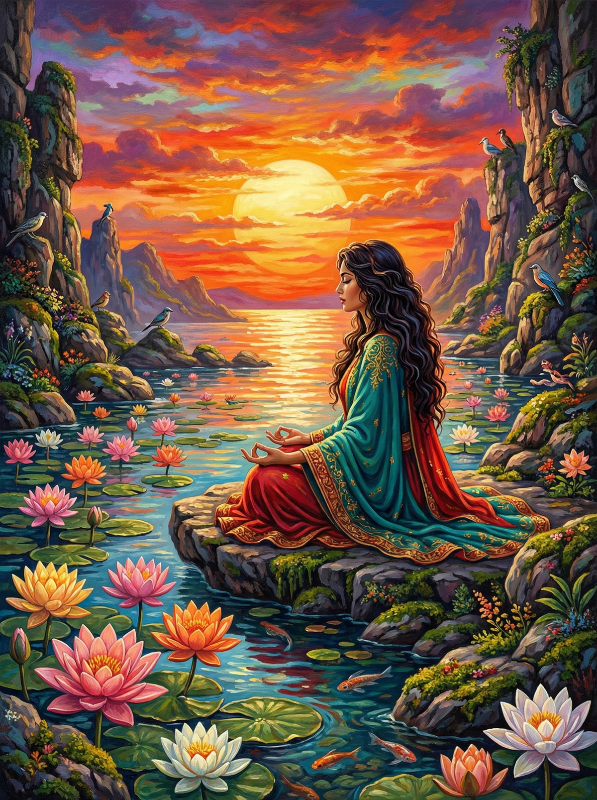Serenity at Sunset (80 Colours)