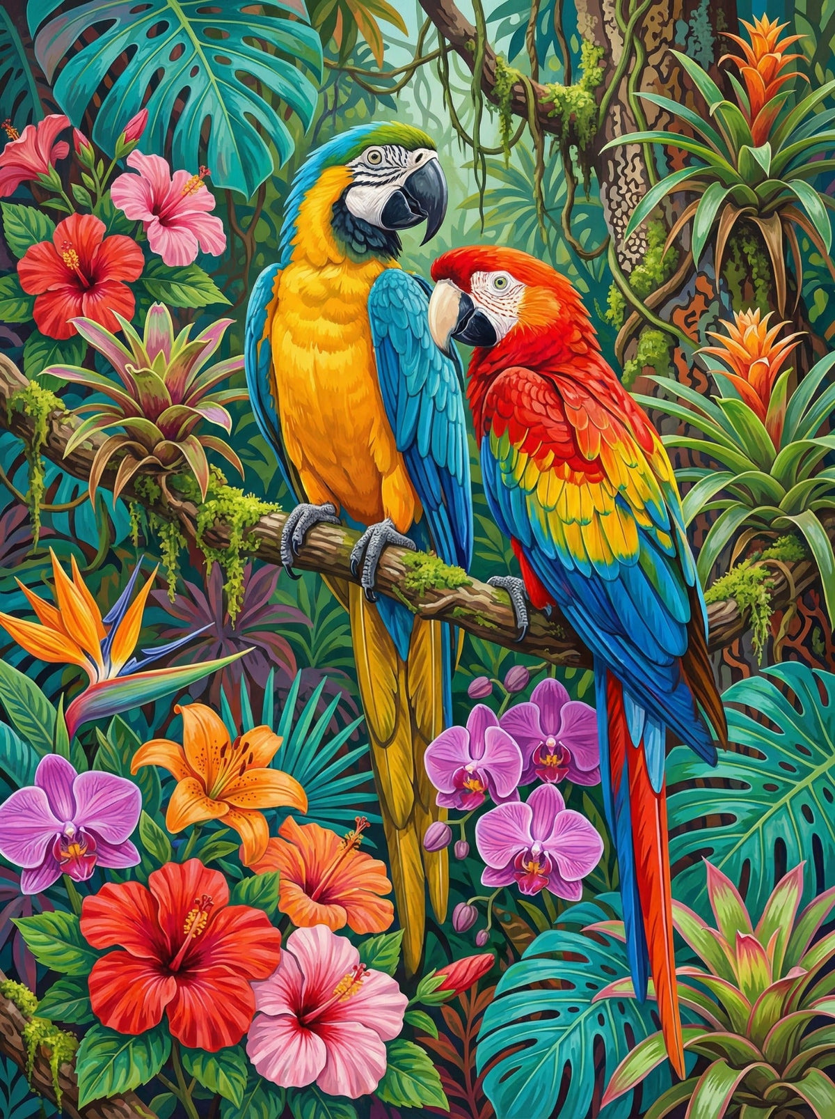 Tropical Macaw Harmony (120 Colours)