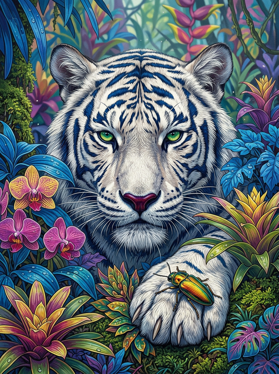 White Tiger Majesty (80 Colours)