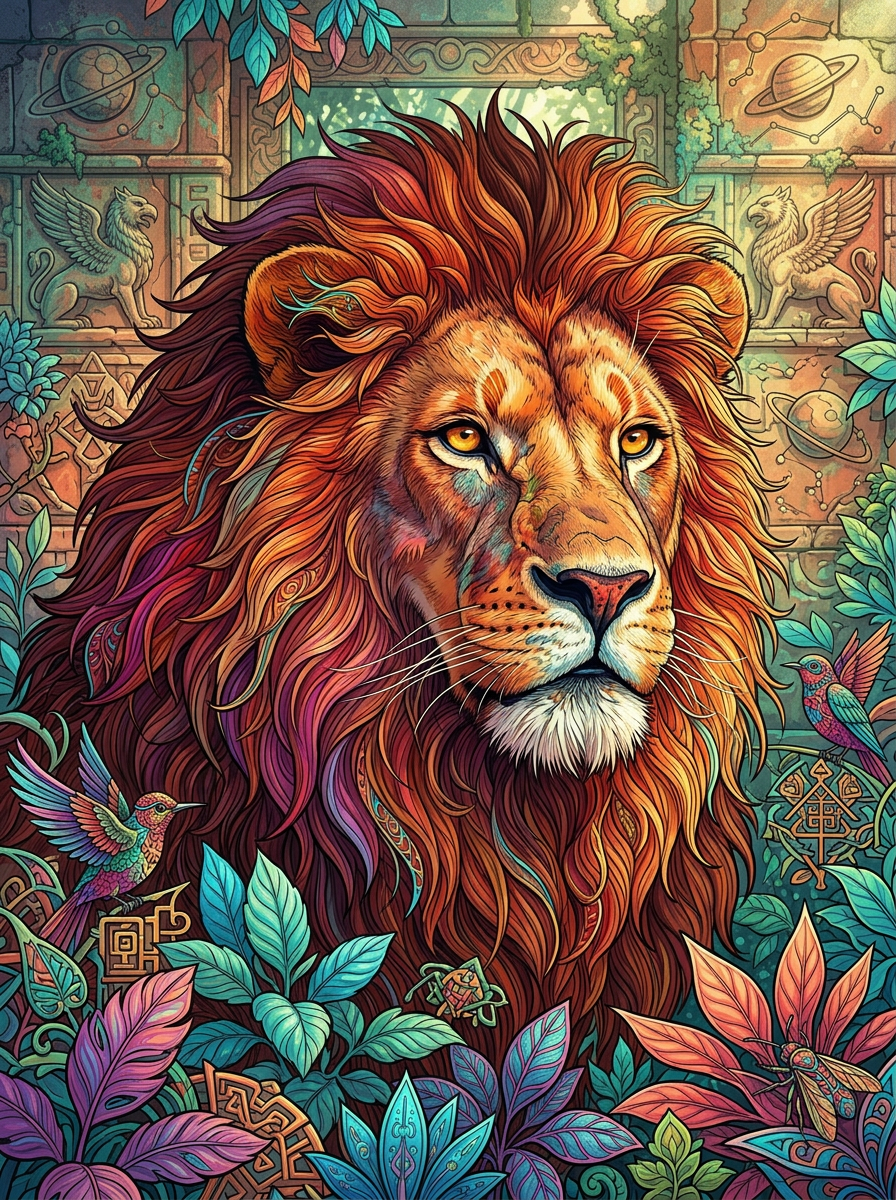 Mystic Jungle Lion (120 Colours)