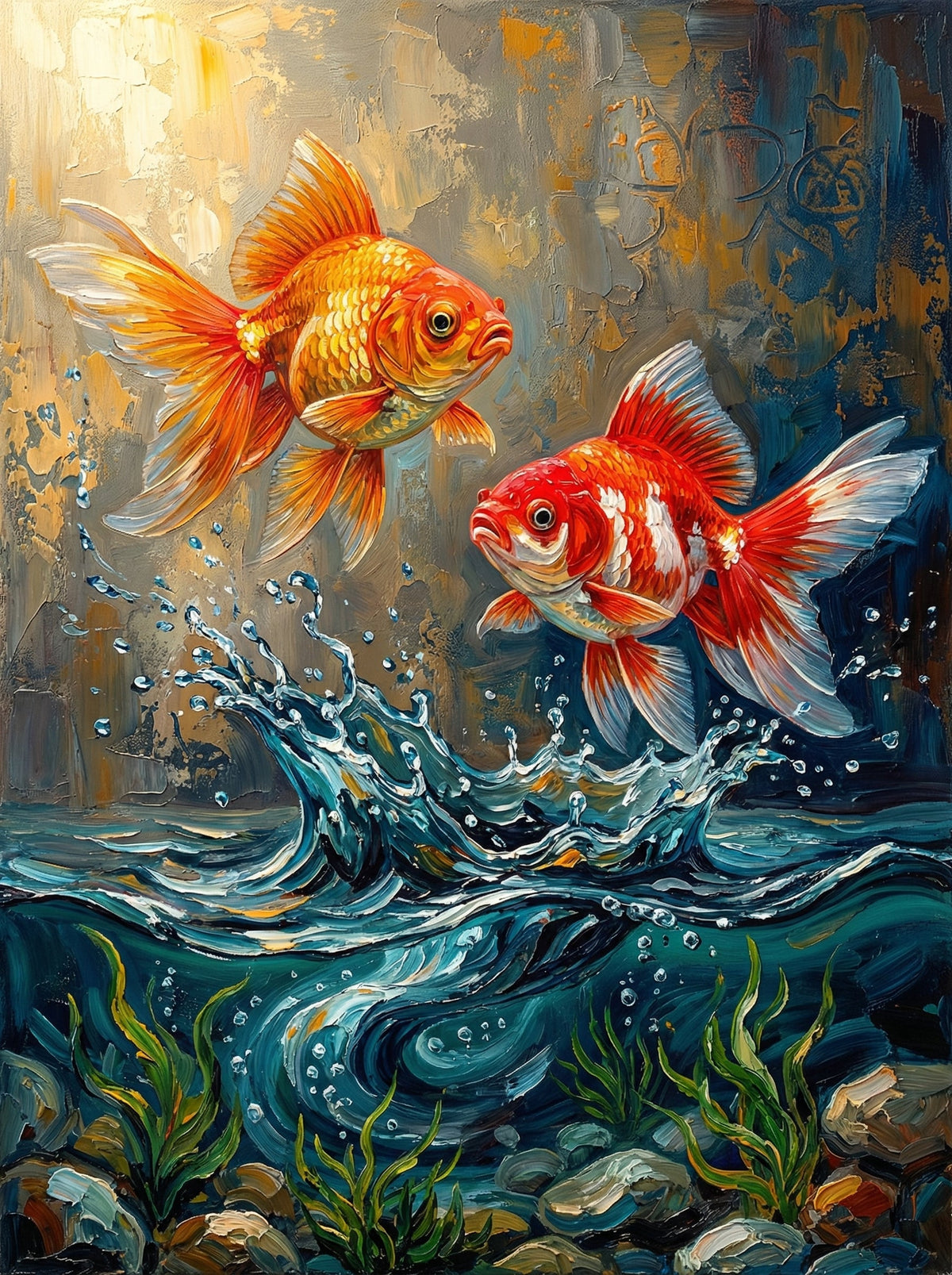 Golden Koi Splash (80 Colours)