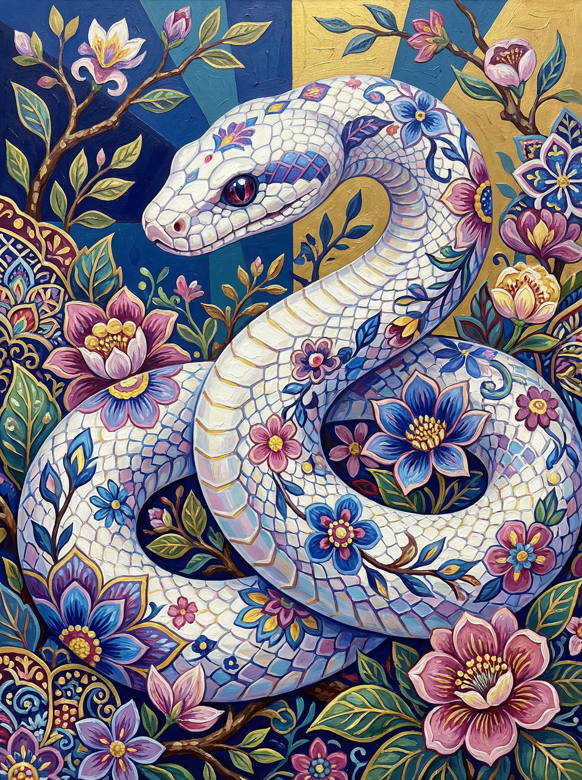 Floral Serpent Majesty (120 Colours)