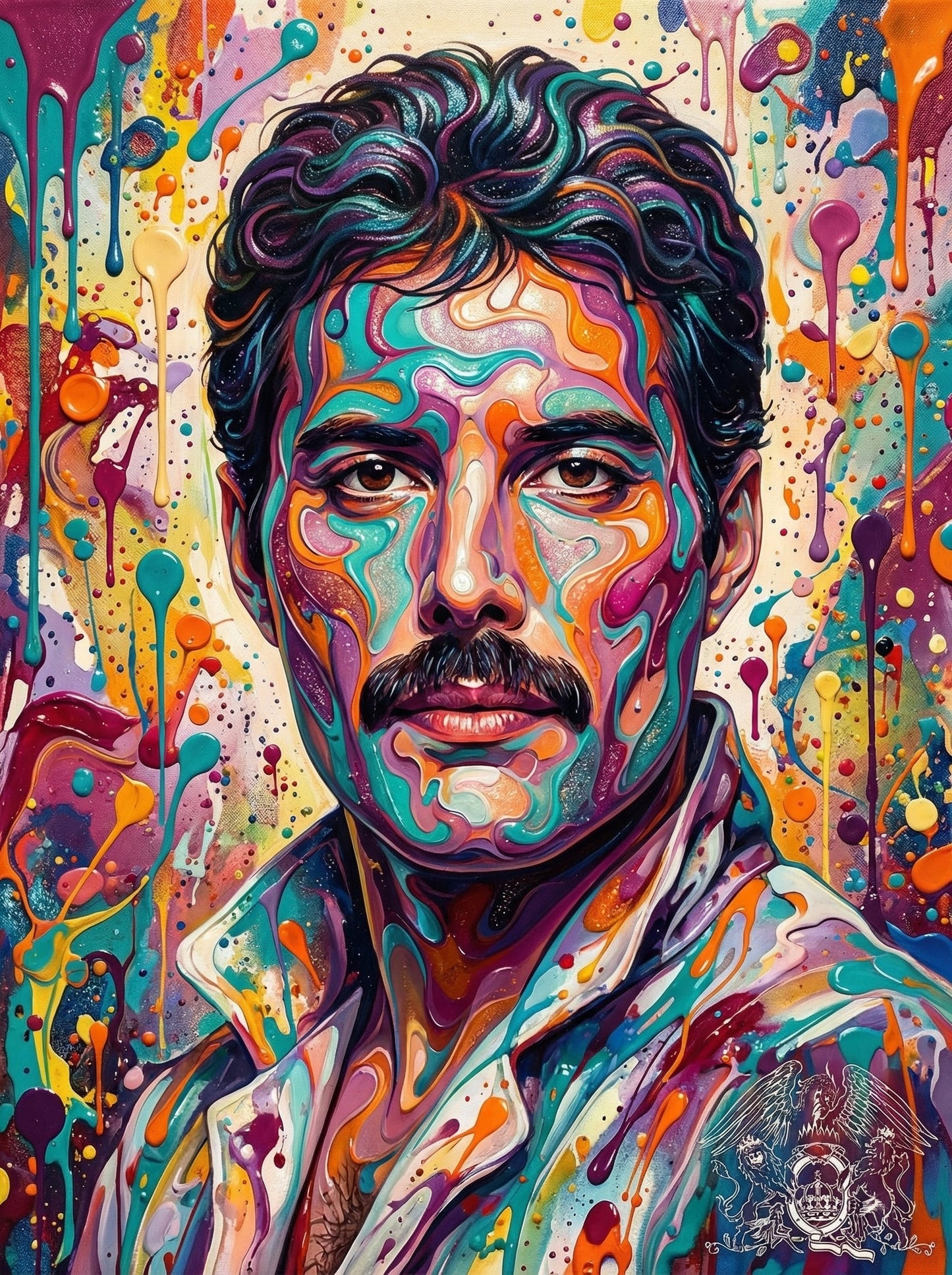 Chromatic Freddie Portrait (80 Colours)