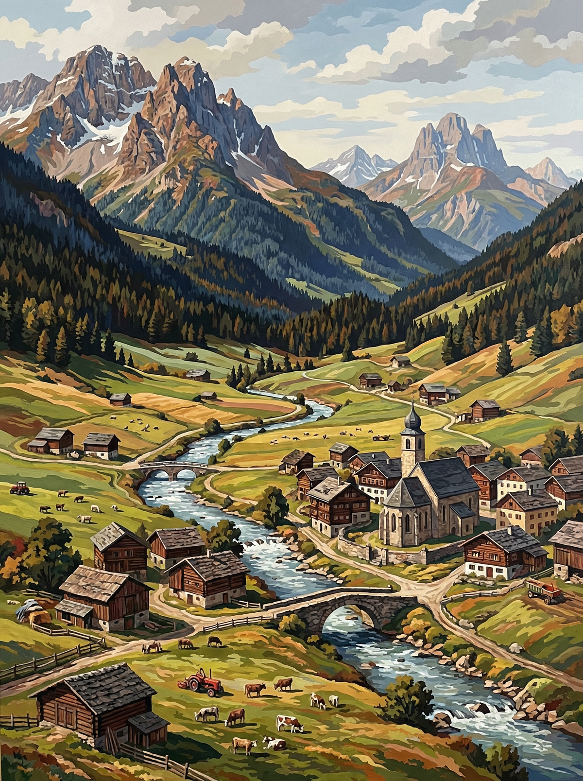 Alpine Village River Harmony (80 Colours)
