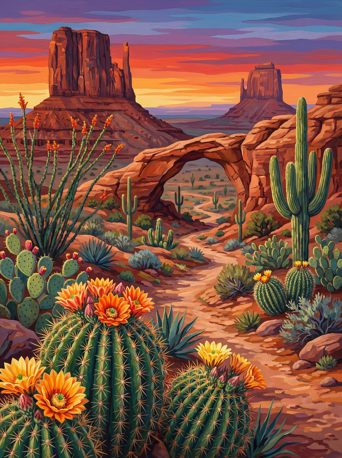 Desert Arch Cactus (80 Colours)