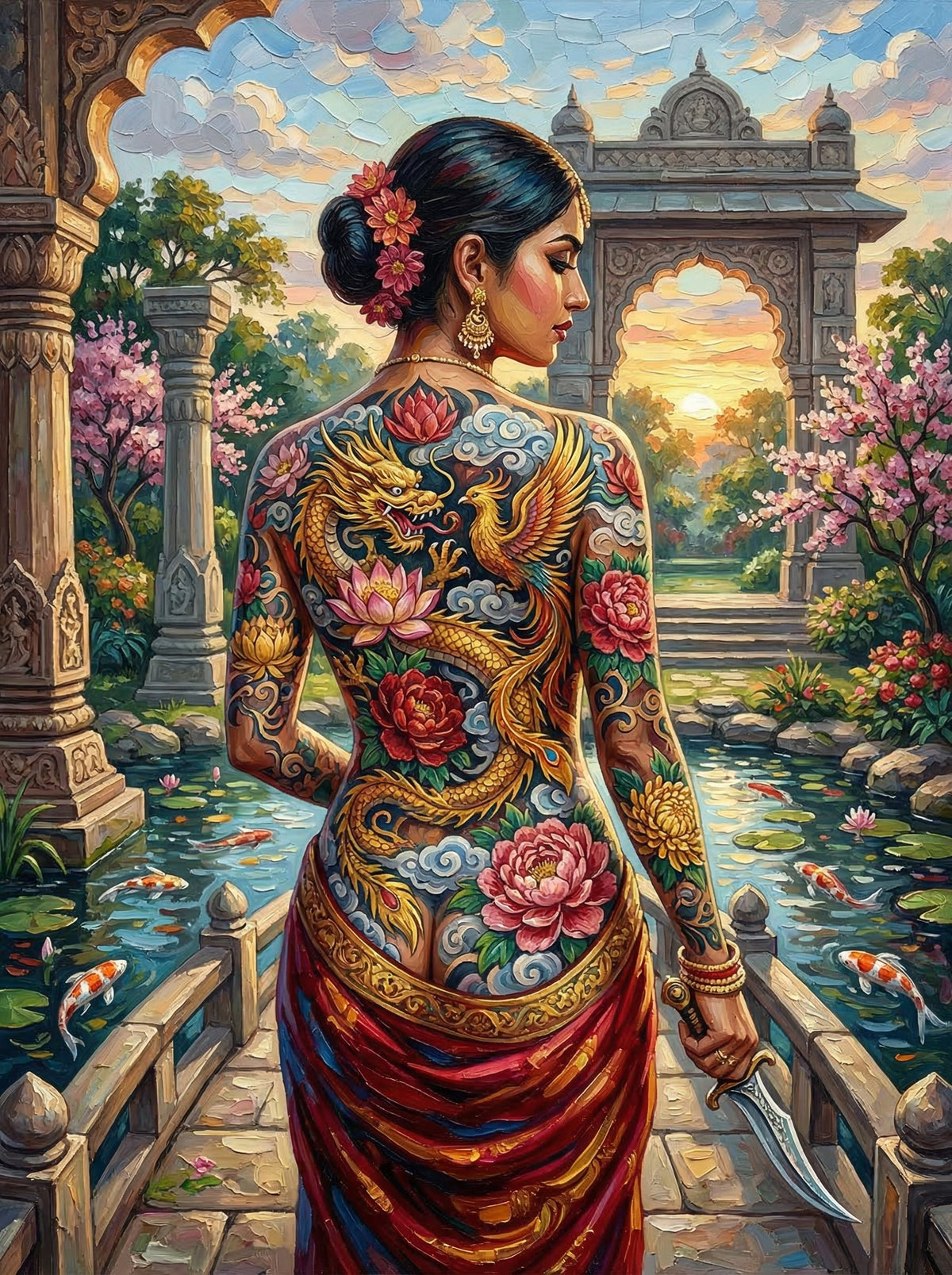 Indian Tattoo Temple Garden (80 Colours)