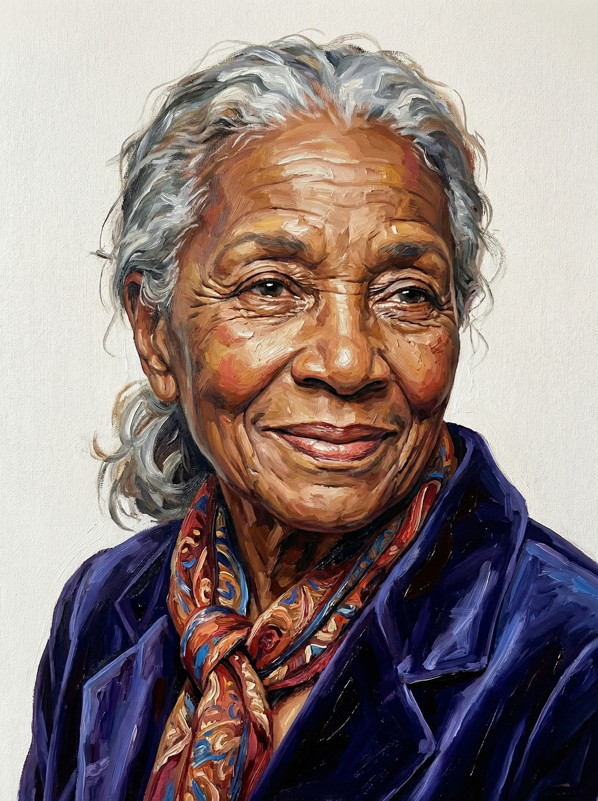 Joyful Senior Lady (120 Colours)