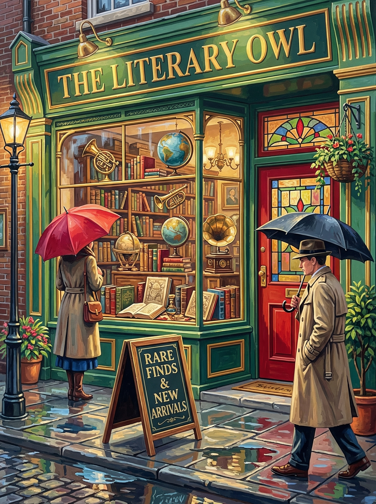 Literary Owl Bookshop (80 Colours)