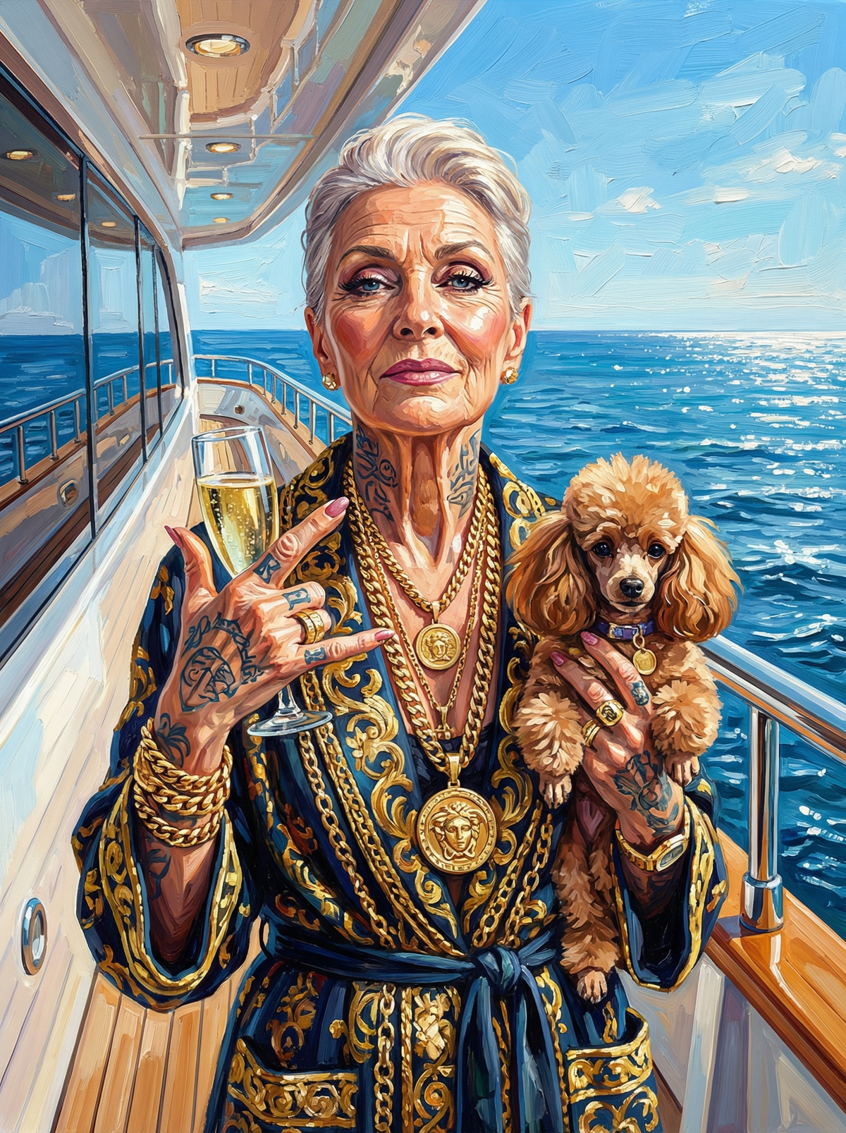 Luxury Yacht Toast Poodle (120 Colours)