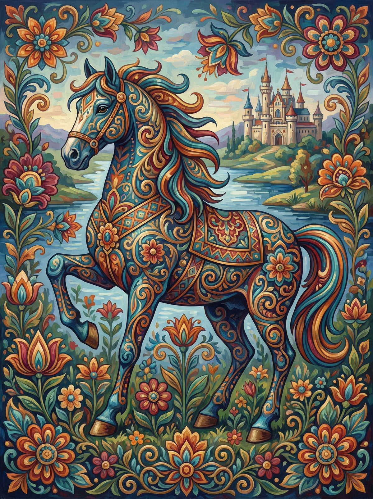 Magical Castle Horse (120 Colours)