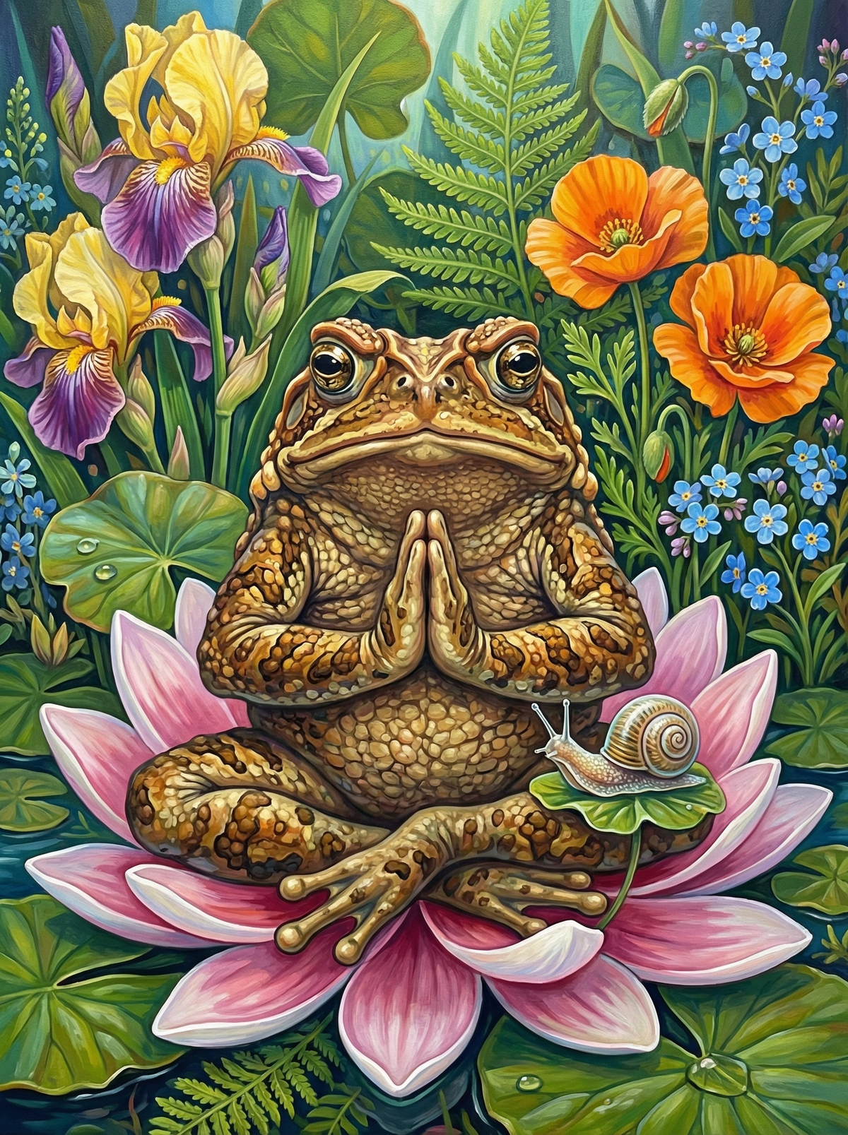Meditation Toad Lotus (120 Colours)