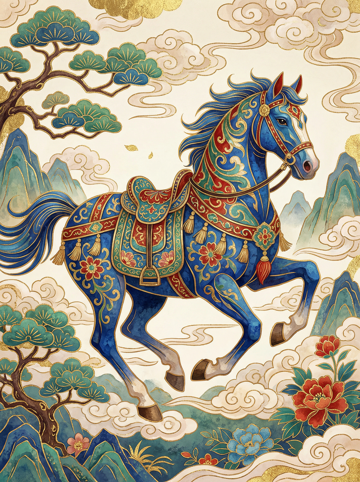 Ming Dynasty Horse (80 Colours)