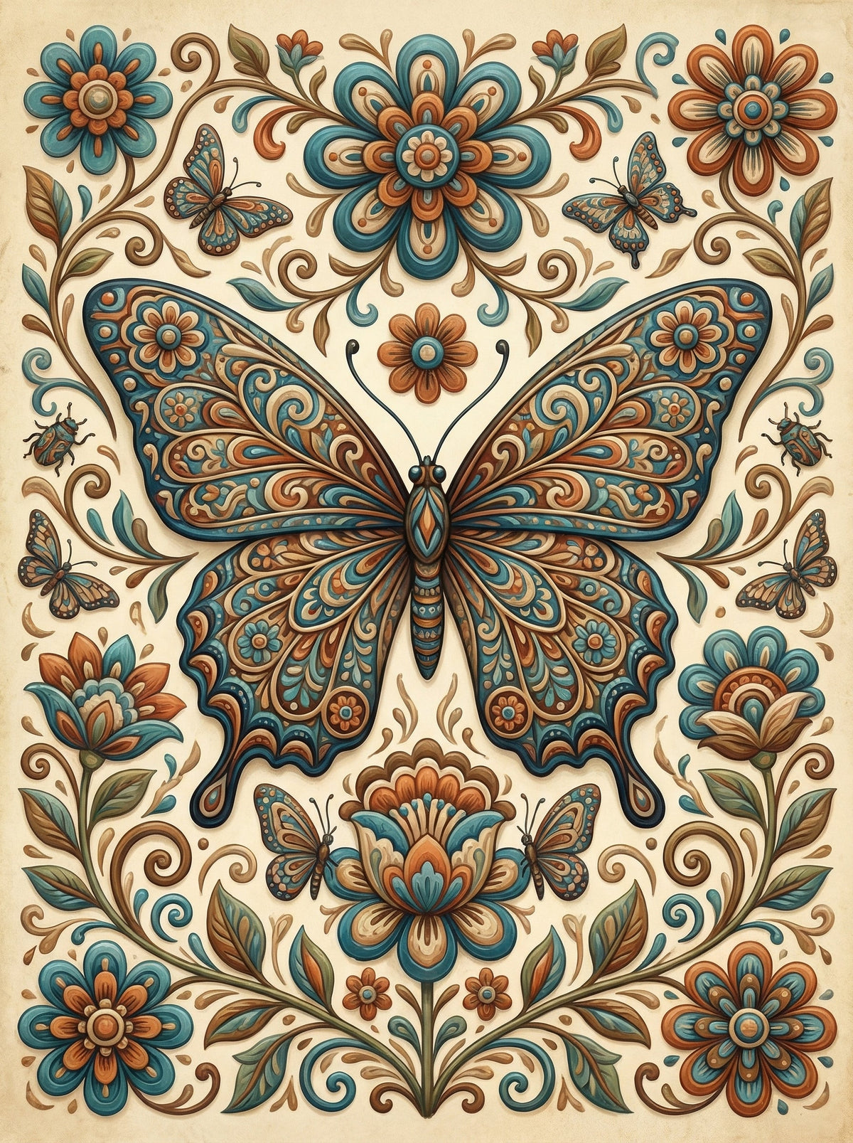 Ornate Butterfly Garden (120 Colours)