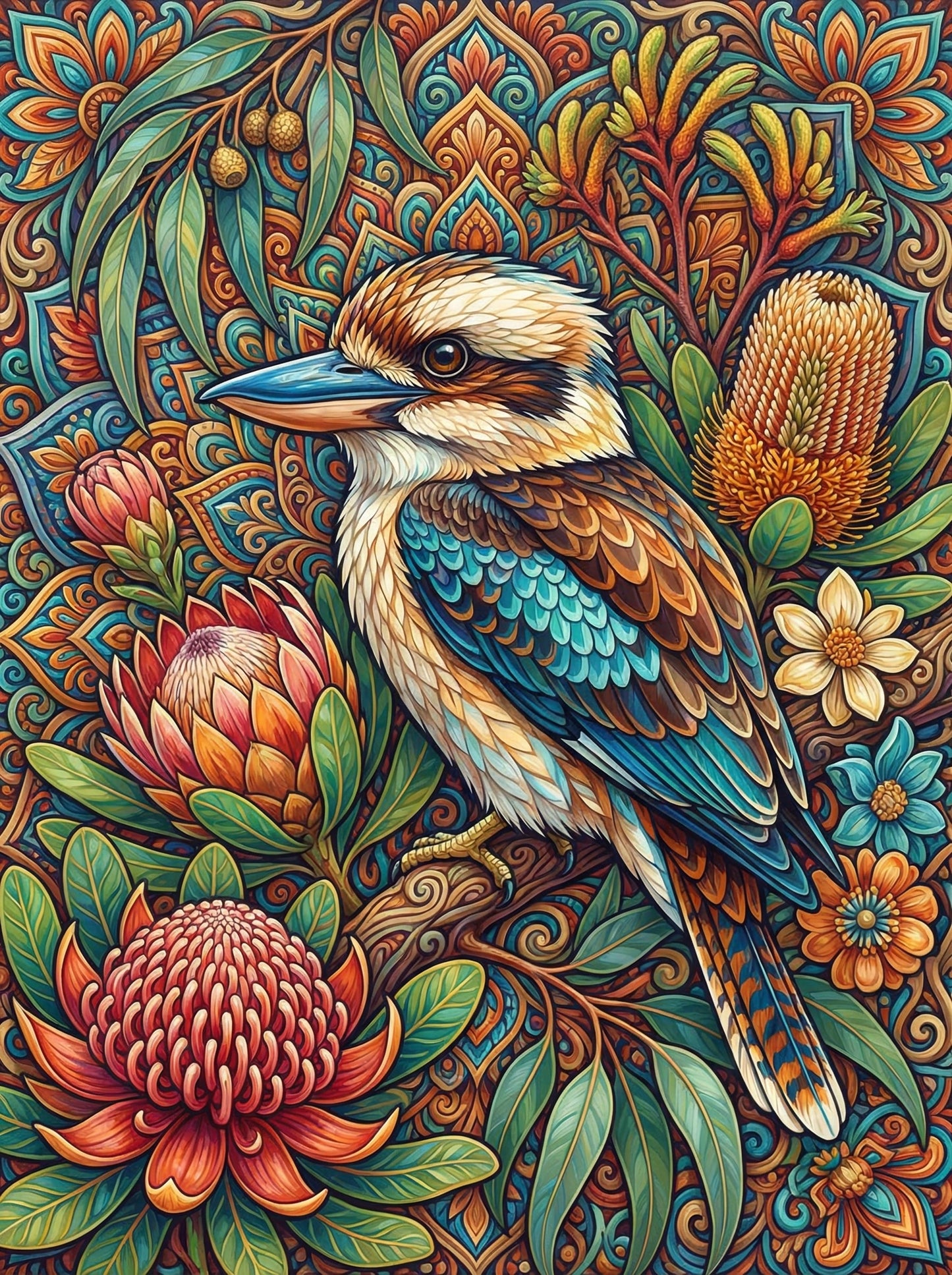 Ornate Kookaburra Garden (80 Colours)