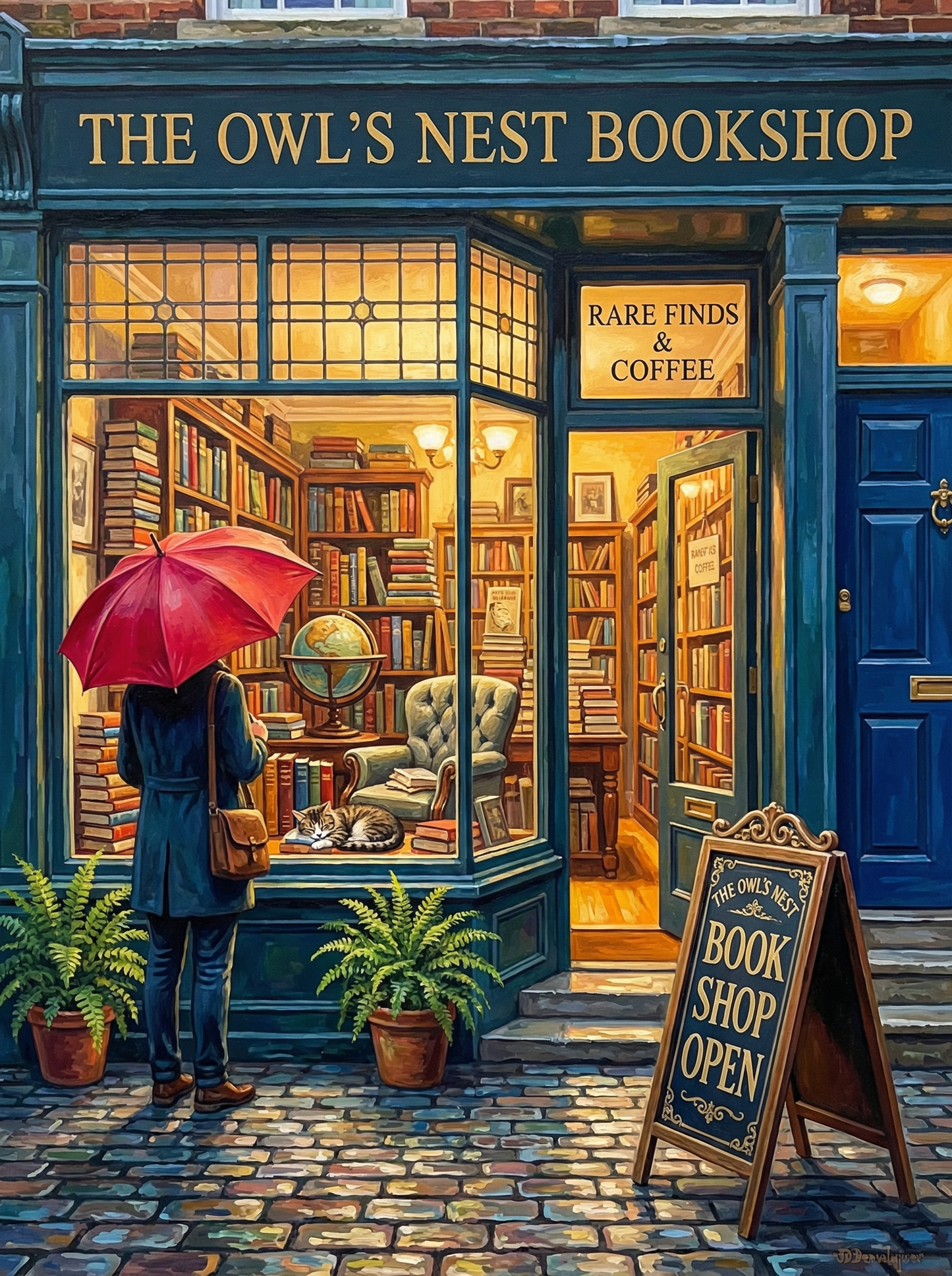 Owls Nest Bookshop (80 Colours)