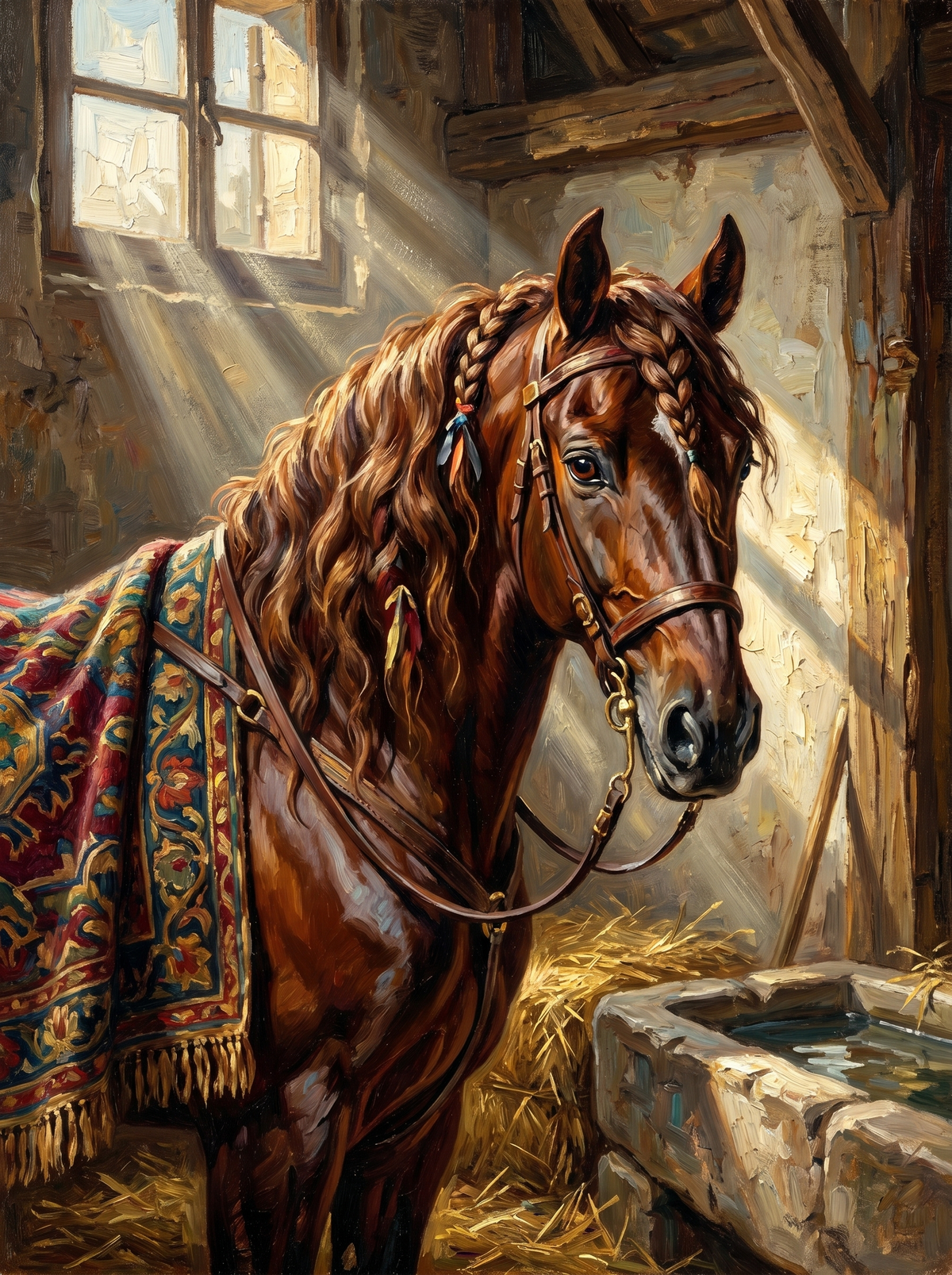 Sunlit Stable Horse (80 Colours)