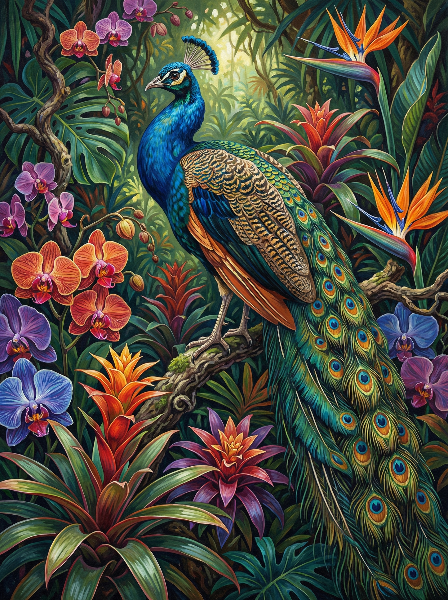 Tropical Peacock Paradise (80 Colours)