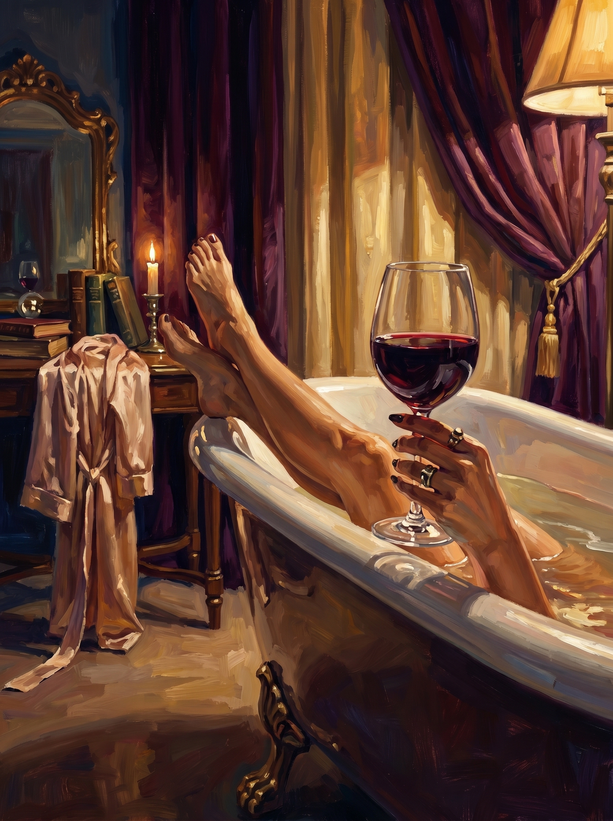 Victorian Bath Wine Evening (80 Colours)