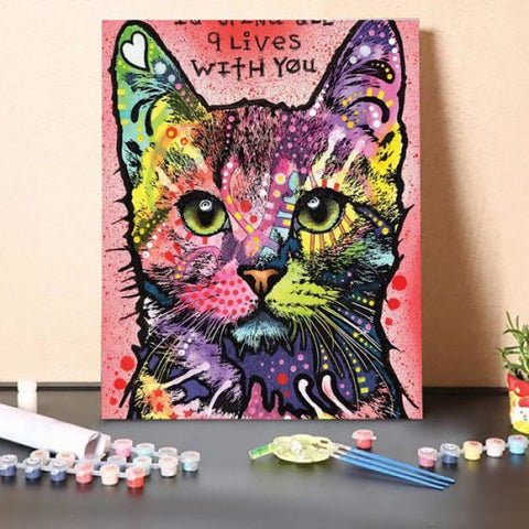 9 Lives – Paint By Numbers Kit