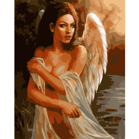 Angel Diy Paint By Numbers Kits WM-1019 ZXQ2618 - NEEDLEWORK KITS