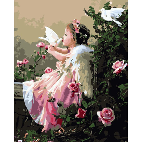 Angel Diy Paint By Numbers Kits WM-724 ZXB434 - NEEDLEWORK KITS