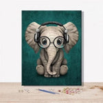 Animal Elephant Diy Paint By Numbers Kits VM92294 - NEEDLEWORK KITS