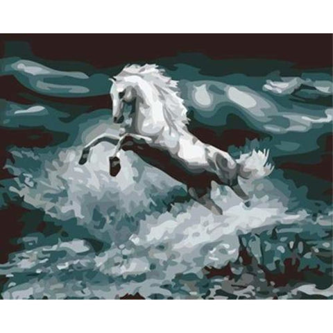 Animal Horse Diy Paint By Numbers Kits ZXB713 - NEEDLEWORK KITS