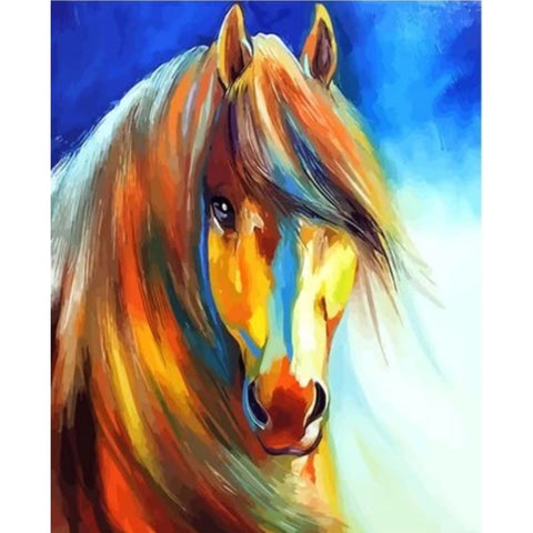 Animal Horse Diy Paint By Numbers Kits ZXQ2910 - NEEDLEWORK KITS