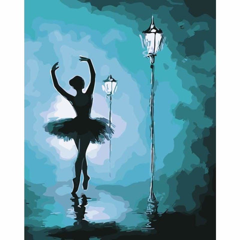 Ballet Dancer Diy Paint By Numbers Kits WM-1361 ZXQ2752 - NEEDLEWORK KITS