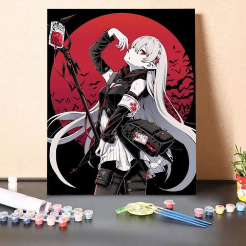 Blood Girl-DIY Paint By Numbers Kit