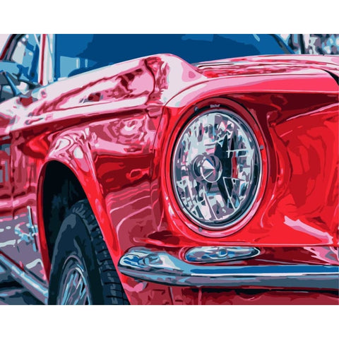 Car Diy Paint By Numbers Kits WM-1278 - NEEDLEWORK KITS