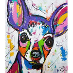 Colorful Dog Diy Paint By Numbers Kits PBN97843 - NEEDLEWORK KITS