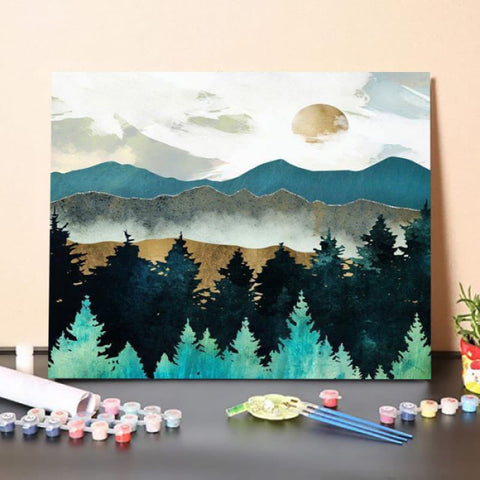 ferdasecPaint By Numbers Kit – Forest Mist