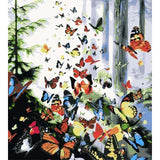 Flying Animal Butterfly Diy Paint By Numbers Kits ZXE394 - NEEDLEWORK KITS