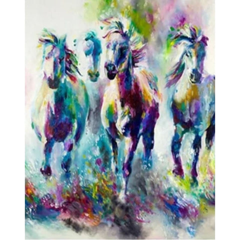 Horse Diy Paint By Numbers Kits VM94008 - NEEDLEWORK KITS