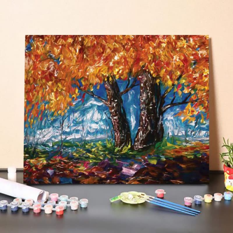 Impressionist TreePaint by Numbers Kit Australia Paint By Numbers