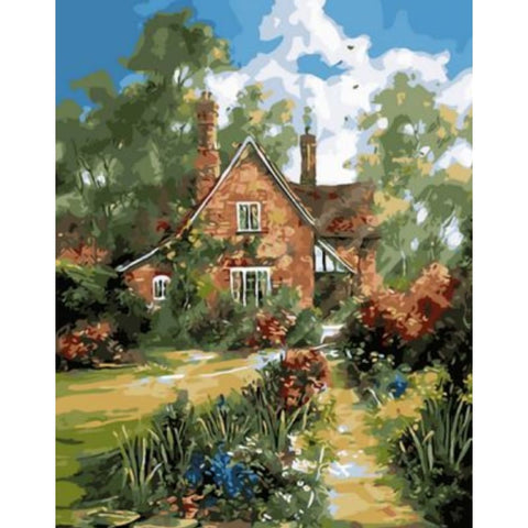 Landscape Cottage Diy Paint By Numbers Kits ZXQ1353 - NEEDLEWORK KITS