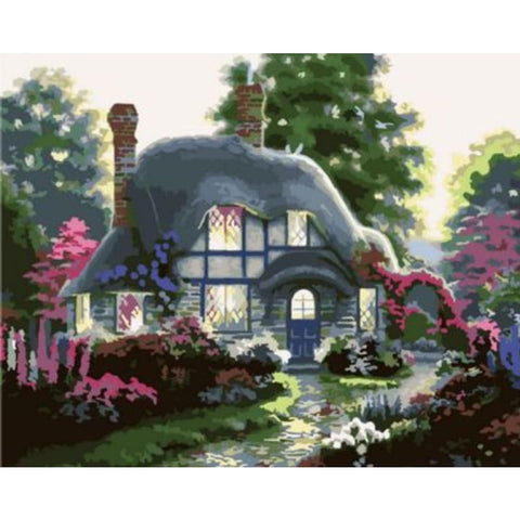 Landscape Cottage Diy Paint By Numbers Kits ZXQ1421 - NEEDLEWORK KITS