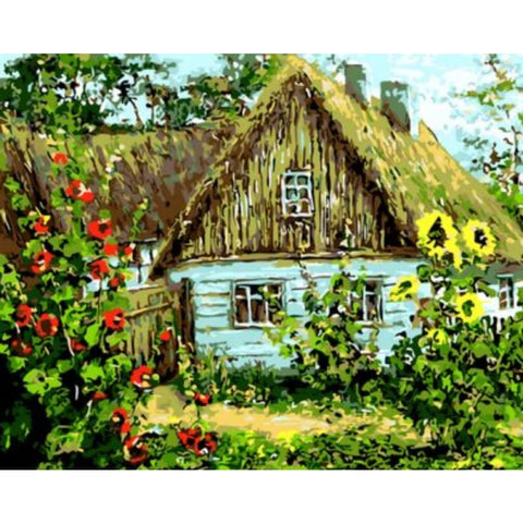 Landscape Cottage Diy Paint By Numbers Kits ZXQ759-18 - NEEDLEWORK KITS