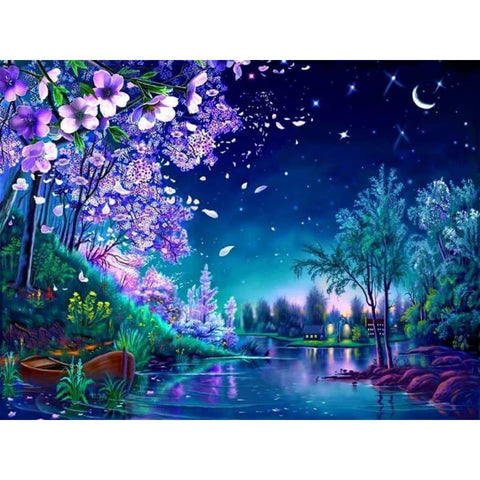 Landscape Lake Forest Diy Paint By Numbers Kits VM90506 - NEEDLEWORK KITS